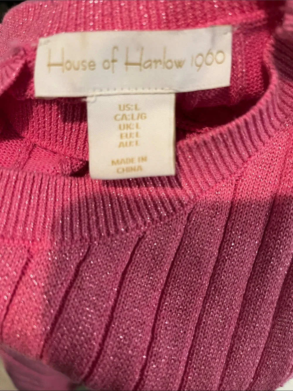 House of Harlow 1960 Metallic Pink Dress - Picture 5 of 5